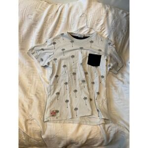Afelmo Palm Tree Pocket T-Shirt Men's XL